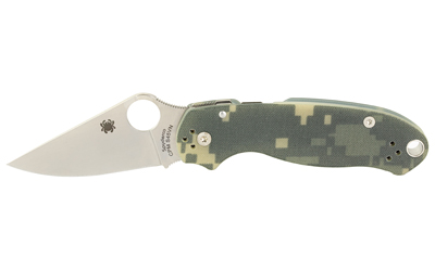 Spyderco C223GPCMO Para 3 Satin 3" Plain Edge Camo G-10 CPM S30V Blade - View 2