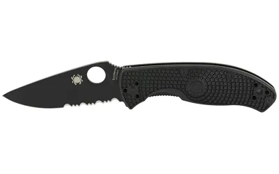 Spyderco C122PSBBK Tenacious Black FRN Blade Pocket Knife - View 2
