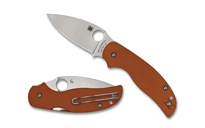Spyderco C123GBORP Sage 5 Orange CPM REX 121 Steel G10 Handle Knife - View 2