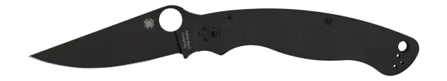 Spyderco C36GPBK2 Military 2 4" Folding Plain Black DLC CPM S30V SS... - View 2