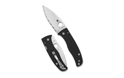 Spyderco C263GS Bodacious S30V Black Silver Serrated - View 2