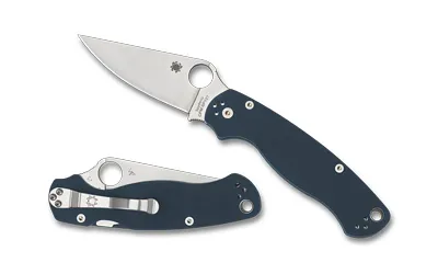 Spyderco C81GPCBL2 Para Military 2 Cobalt Blue G-10 CPM SPY27 Knife - View 2