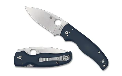 Spyderco C229GPCBL Shaman Cobalt Blue G-10 CPM SPY27 Knife - View 2