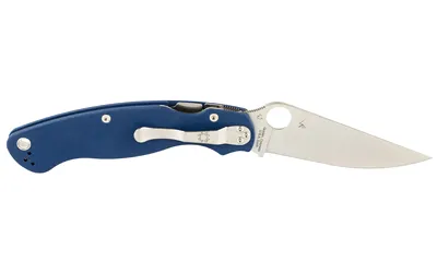 Spyderco C36GPCBL2 Military 2 CPM SPY27 Steel, G10 Handle, Cobalt Blue - View 3