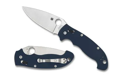 Spyderco C95GPCBL2 Manix 2 XL Cobalt Blue G-10 CPM SPY27 Knife - View 2