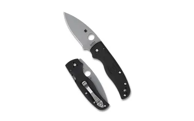 Spyderco Shaman Lightweight Folding Knife 3.58" Drop Point Blade 8.25" - View 2