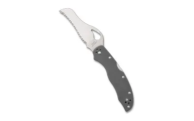 Spyderco Gooney BY24GSGY 3.44 In Gray G10 Satin Back Lock - View 2