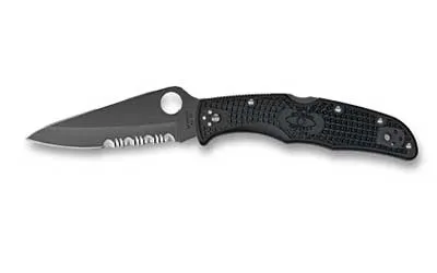 Spyderco Endura C10PSBBK 260 3.75 In Black Blade Knife - View 2