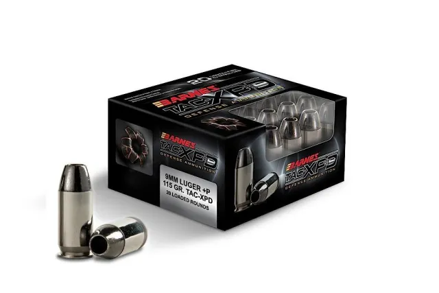 Barnes Bullets TAC-XPD 9mm Luger +P 115 Grain 20 Rounds BPD9MM1 - View 2