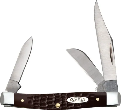Case Cutlery Small Stockman 3BLD 3 5/8" Brown Knife - View 2