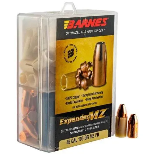 Barnes Bullets 30506 Expander MZ .45 Caliber 195 Grain Hollow Point 15 Pack - View 2