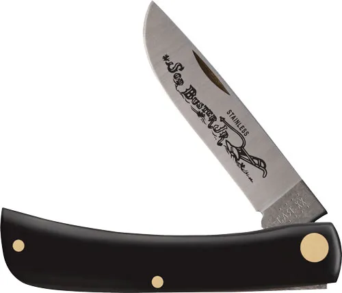 Case Cutlery Sod Buster Jr 2.80 In Skinner Blade Black Synthetic - View 2