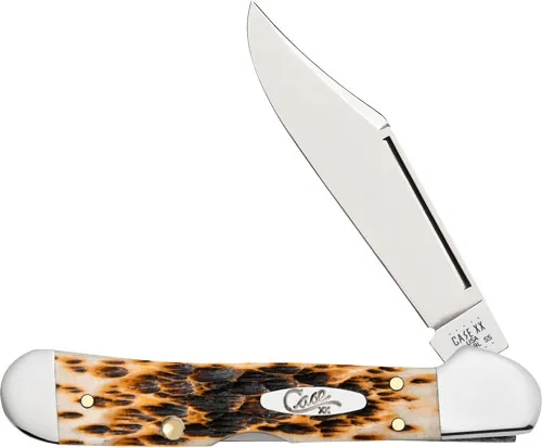 Case CopperLock Mini 00133 2.72 in Clip Point Tru-Sharp SS Amber Bone - View 2