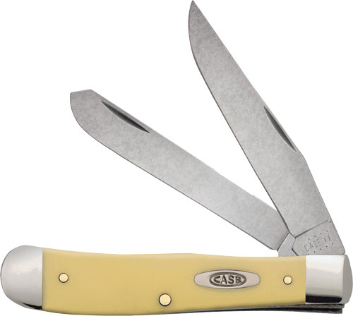 Case Yellow Synthetic CV Trapper Knife 4-1/8" - View 2