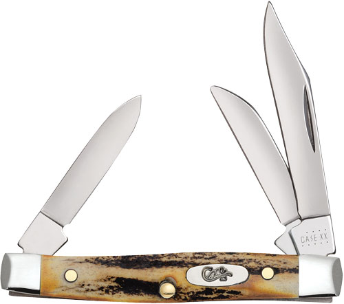 Case SM Stockman 3BLD Stag Knife Premium Finish - View 2