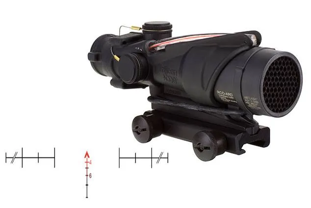 Trijicon ACOG 4x32mm Red Chevron Scope 5.56 NATO TA51 Mount - View 2