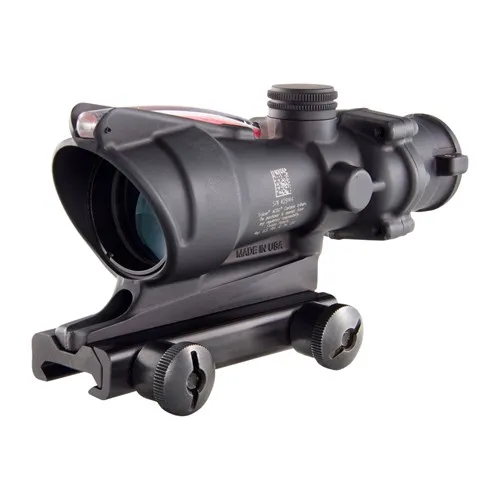 Trijicon 100220 ACOG Black Hardcoat Anodized 4x32mm Illuminated Red Hor... - View 2