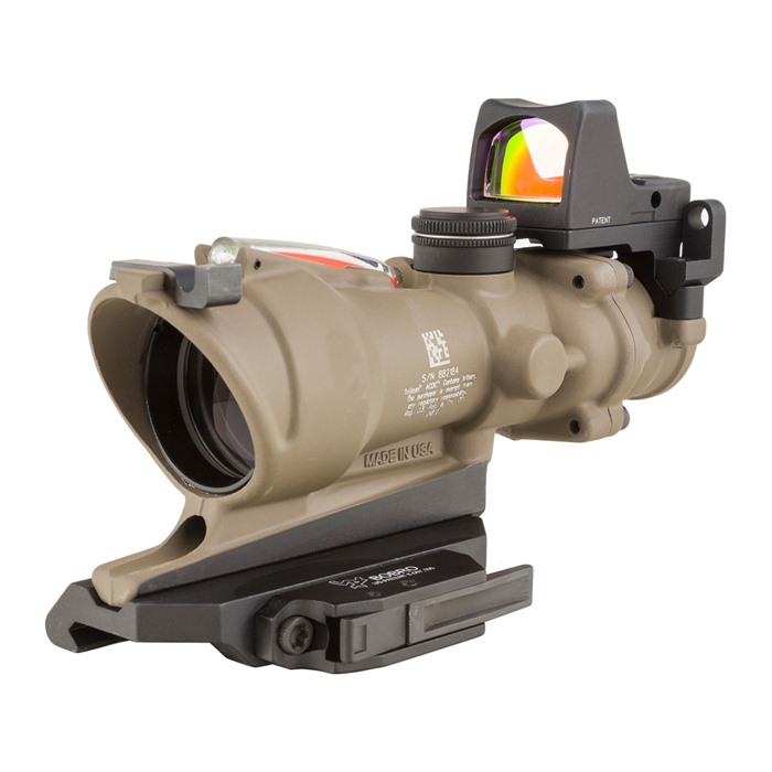 Trijicon ACOG ECOS 4x32 Flat Dark Earth LED Red Dot TA31-D-100553 32MM - View 2