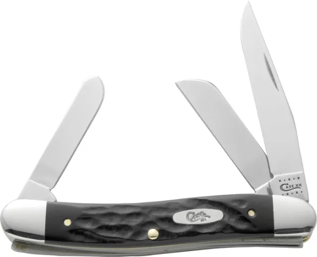 CASE CUTLERY Medium Stockman 2.57 In Rough Black SS Blades - View 2