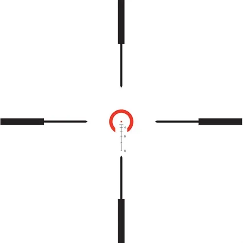 Trijicon VCOG 1-6x24mm Red Horseshoe Dot Crosshair 223 55gr 90 MOA - View 3