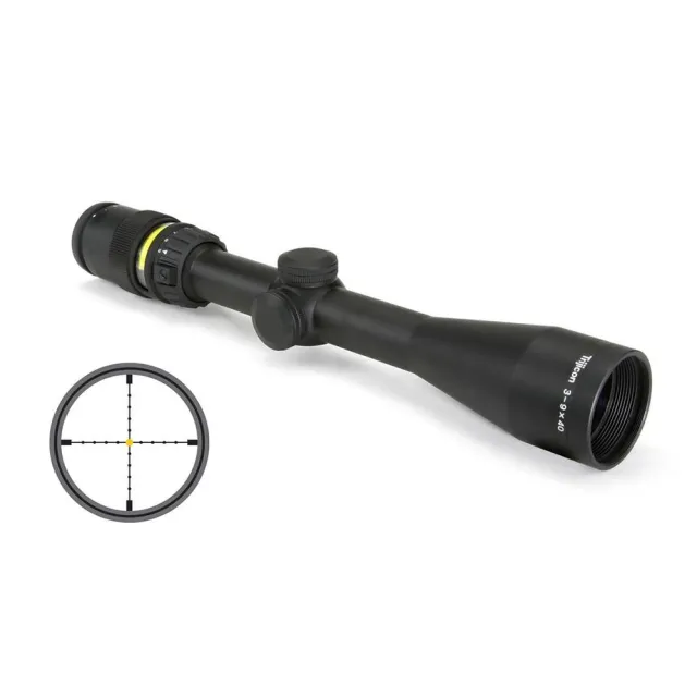 Trijicon AccuPoint 3-9x40mm Illuminated Amber Mil-Dot Crosshair - View 2