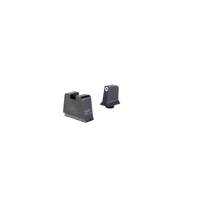 Trijicon Night Sights: Optic Height, White Front, Metal Rear, Green Lamps - Glock 42/43/43X/48 - View 2
