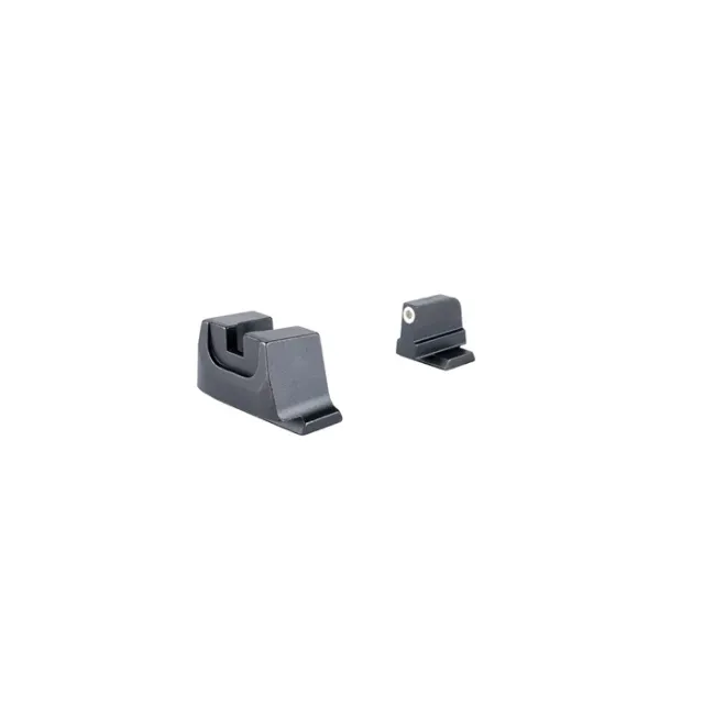Trijicon Night Sights: Optic Height, White Front, Metal Rear, Green Lamps - SA240-C-601154 - View 2