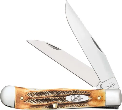 CASE & SON 65329 6.5254WSS Trapper 6.5 Bone Stag Knife - View 2