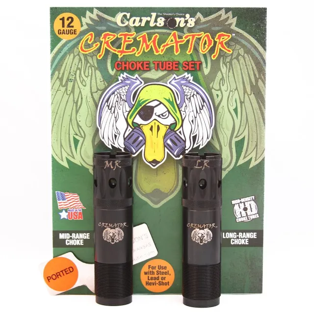 Carlson's Cremator 12 Gauge Choke Tubes, Mid/Long Range, Remington Ported, Waterfowl 2-Pack, Black 11532 - View 2