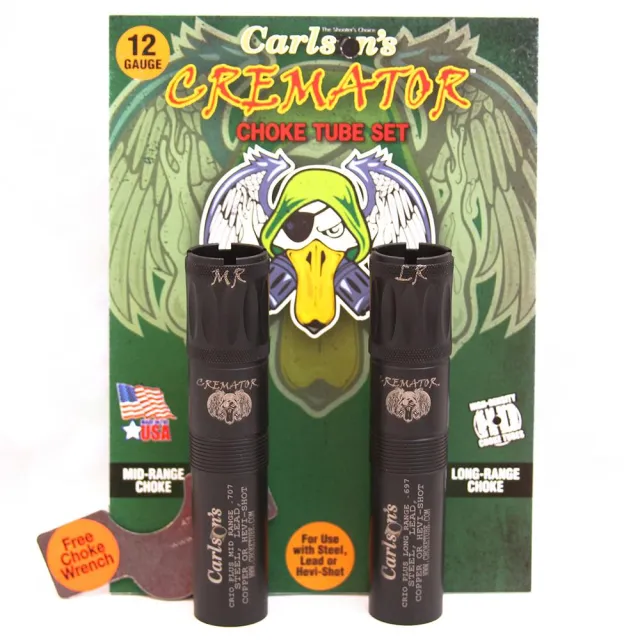 Carlson's Cremator 12 Gauge Choke Tubes, Mid/Long Range, Non-Ported, Black, 2-Pack, Benelli Crio Plus, 11602 - View 2