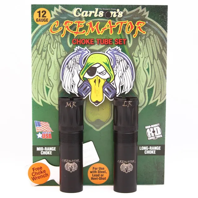 Carlson's 11612 Cremator Choke Tubes, 2-Pack, Mid-Range & Long Range, 17-4 Stainless Steel, Non-Ported, Benelli/Beretta MobilChoke 12 Gauge - View 2