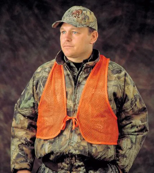 GSM Outdoors Blaze Orange Adult Mesh Hunting Vest Model HS-02006 - View 2