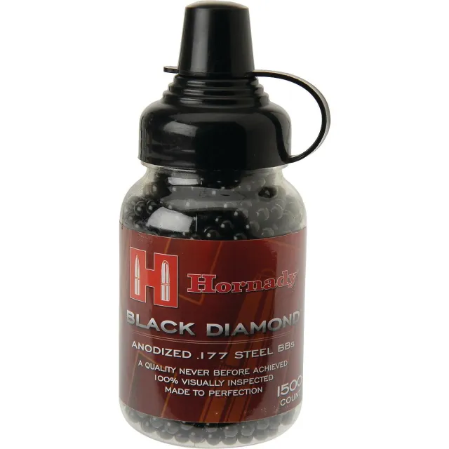 Umarex Hornady Black Diamond .177 Steel BBs 1500 Count Anodized - View 2