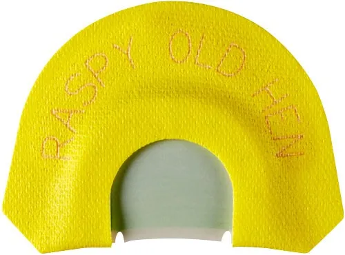 HS Strut 05903 Raspy Old Hen Double Reed Attracts Turkeys Yellow Infinity Latex - View 2