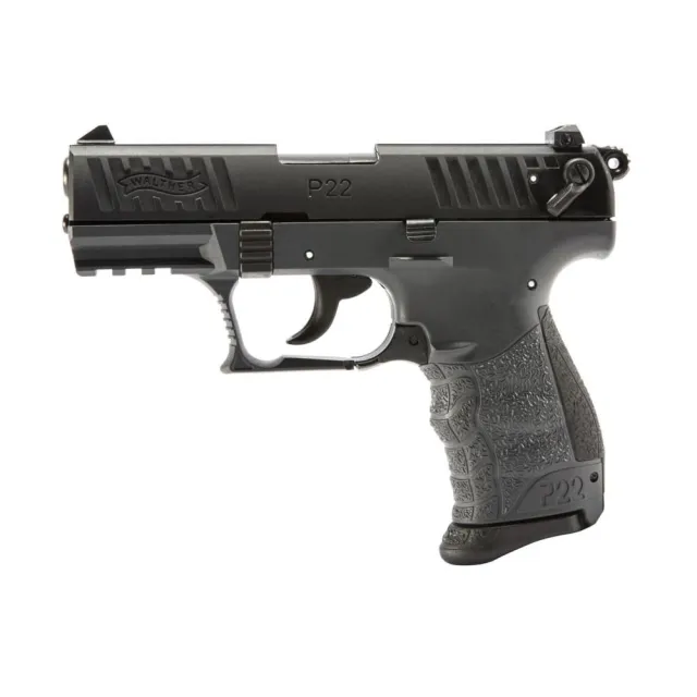 Walther P22Q 22LR 3.42 in Threaded Barrel Gray/Black 10+1 Double Action - View 2