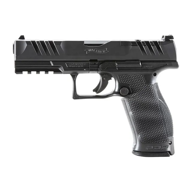 Walther PDP 9mm Luger 4.5 in Black Steel Slide 10 Round Capacity - View 2