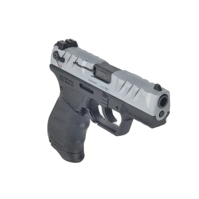Walther PD380 Nickel 3.7" Barrel .380ACP DA/SA Semi-Auto Pistol with 9-Rd Mag - View 2