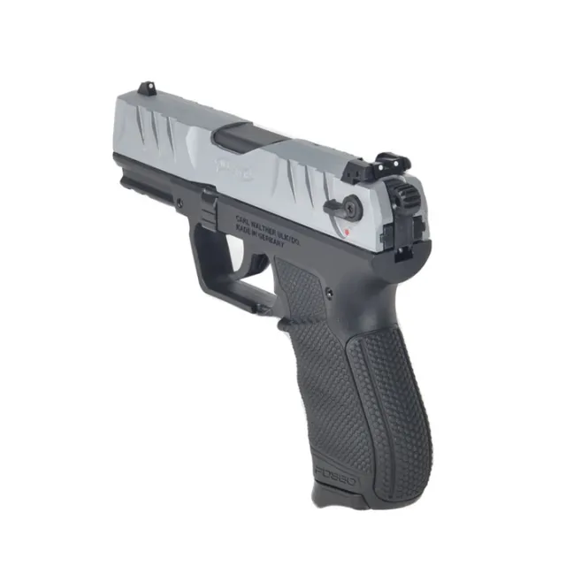 Walther PD380 Nickel 3.7" Barrel .380ACP DA/SA Semi-Auto Pistol with 9-Rd Mag - View 3