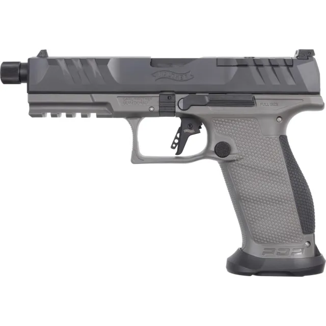 Walther PDP 2877503 9x19 Pistol 18+1 White Dot Black/Tungsten Gray - View 2