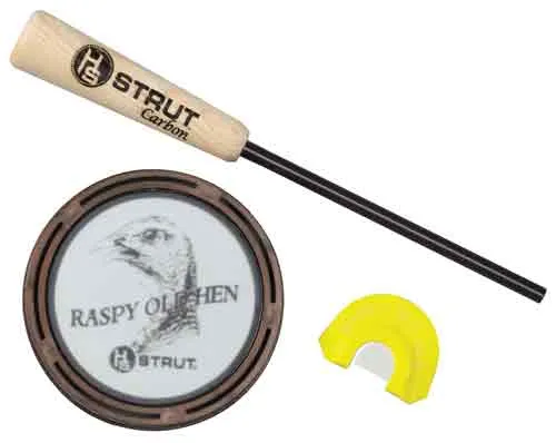 Hunters Specialties Raspy Old Hen Call Glass 07011 Carbon Striker - View 2