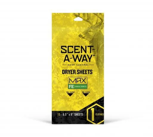 GSM Outdoors Scent-A-Way Max Fresh Earth Dryer Sheets 15 Pack - View 2