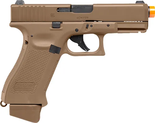 Umarex 2276338 Glock G19X Gen5 Airsoft CO2 6mm Coyote Tan 14+1 Steel Slide - View 2