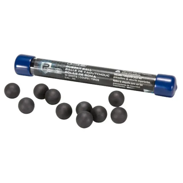 Umarex USA P2P Rubber Balls 50 Cal 20 ct Tube Black - View 2