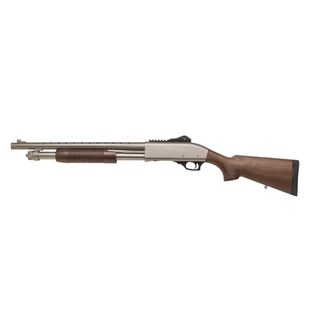 Tokarev TX3 12HDM A1 12 Gauge 18.5 in Nickel Finish 4+1 Pump Action - View 2