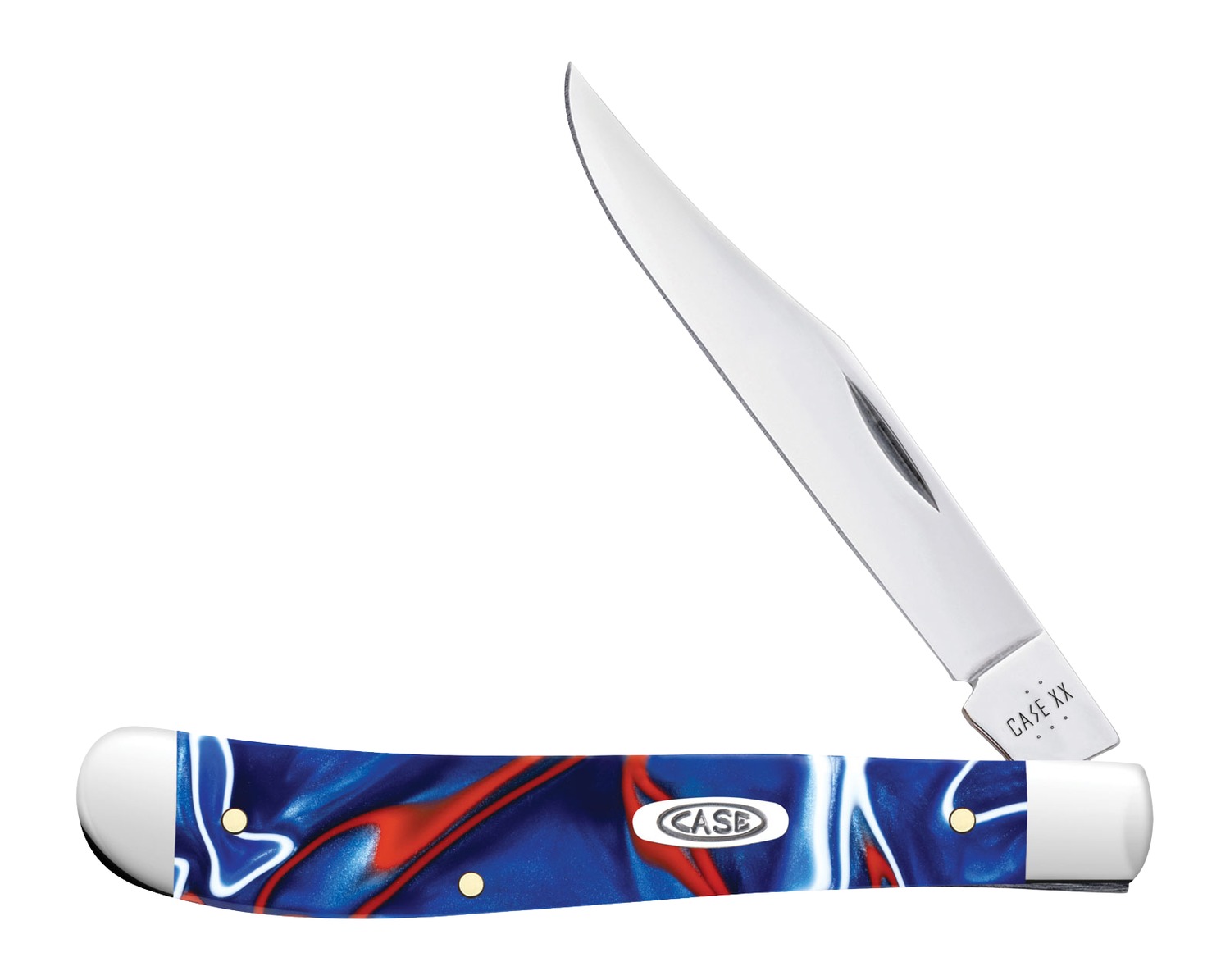 Case 11229 Patriotic Kirinite Slimline Trapper - CASE