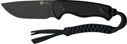 CIVIVI C230941 TimberBark 3.2" Fixed Blade Black G10 Stonewash Knife - View 2