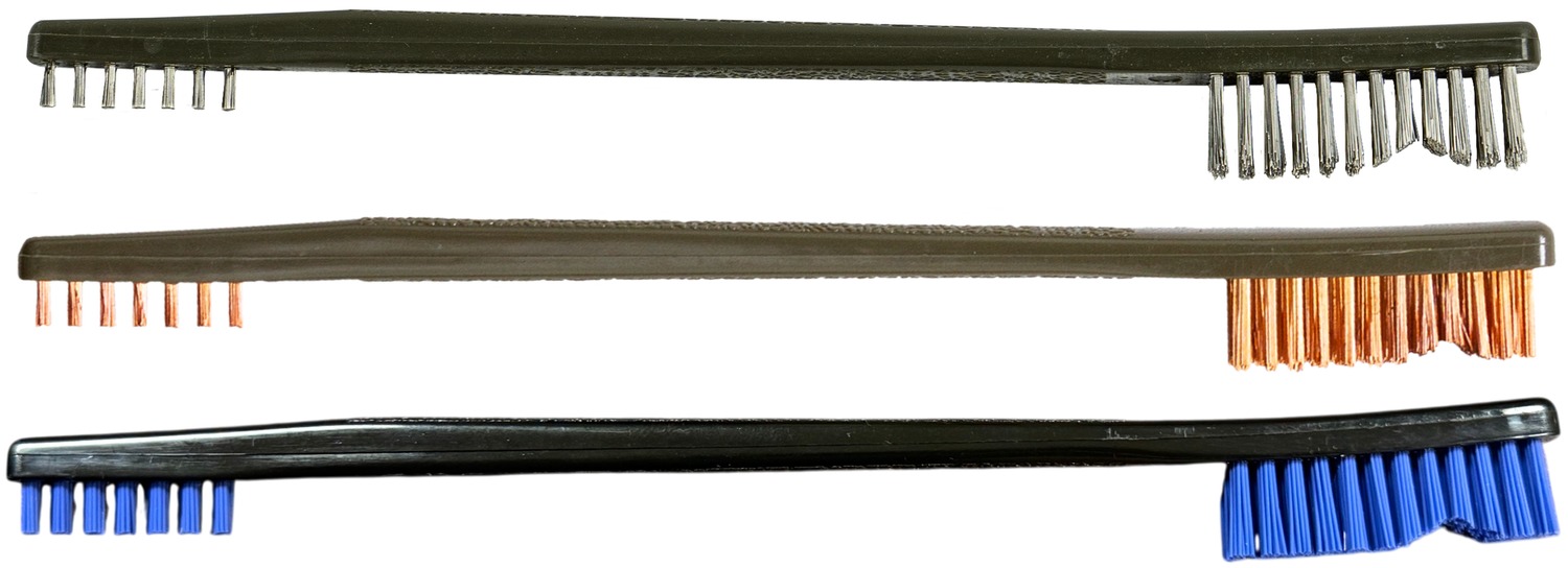 PROSHOT AP-3PK NYLON/BRONZE/SS AP UTIL BRUSH 3PK - PROSHOT