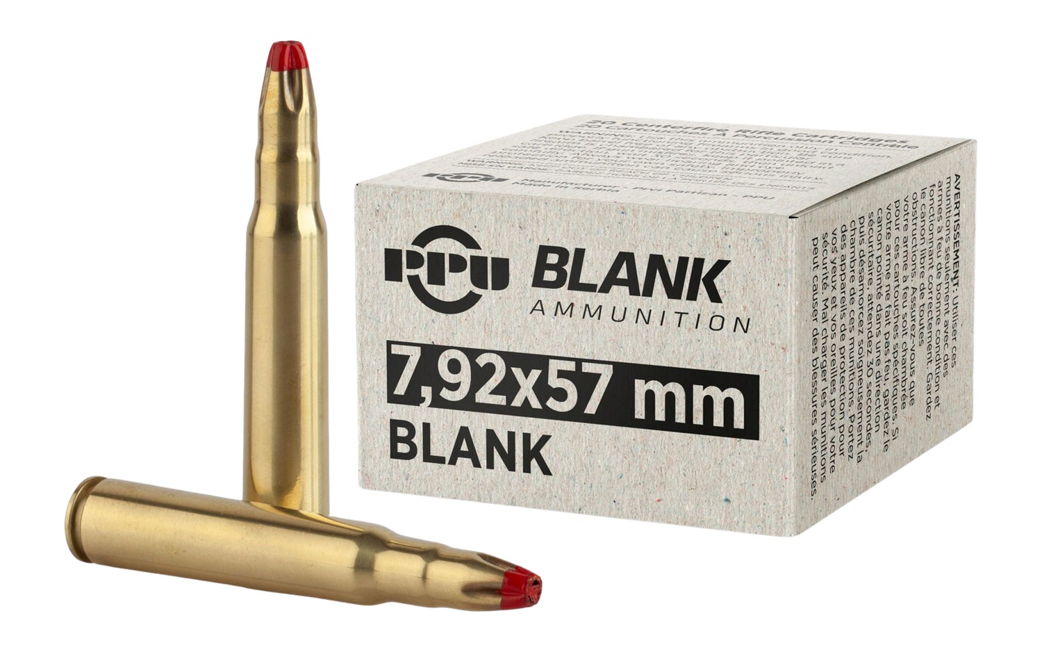 PPU PPB73 7.9X57 BLANK 20/25 - PPU
