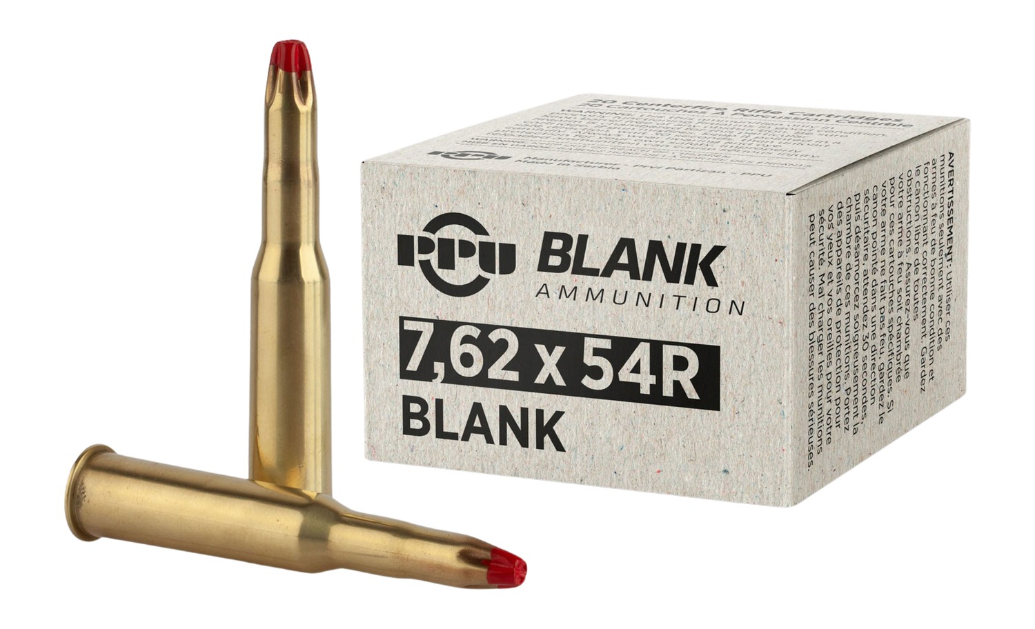 PPU PPB72 7.62X54R BLANK 20/25 - PPU