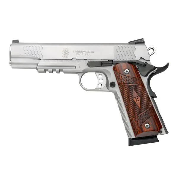 Smith & Wesson SW1911 45 ACP TA 5" Barrel Rail Black Finish 8 Round Semi Au - View 2